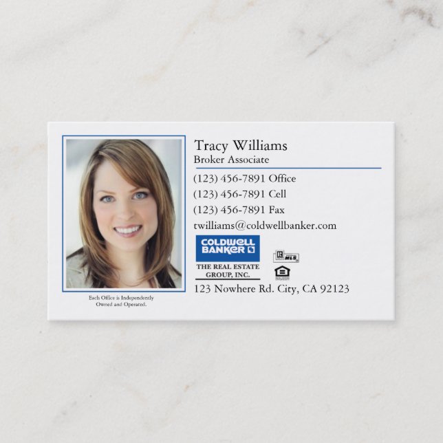 Business Card: Classic Photo Card (Front)