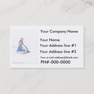 Business Card, Cleaning Service "Vacuum" Card