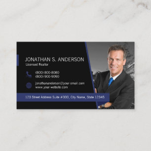 Business Card Coldwell Banker Black-Blue