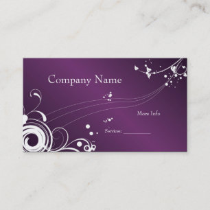 Business Card Company Elegant Purple White