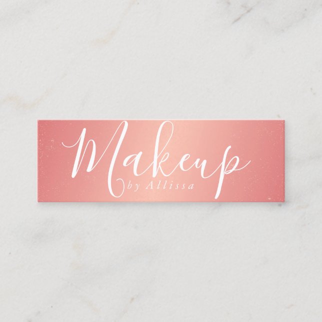 Business Card - Confetti Makeup Pink (Front)