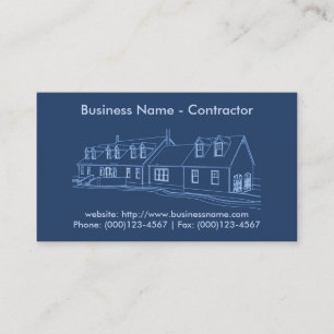 Business Card: Contractor / Construction Business Card