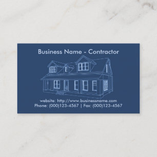 Business Card: Contractor / Construction Card