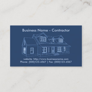 Business Card: Contractor / Construction Card