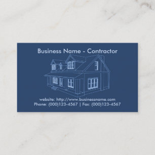 Business Card: Contractor / Construction Card