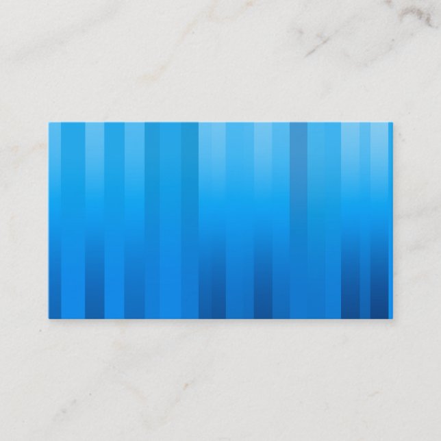 Business Card/Create Your Own Blue Stripes Card (Front)
