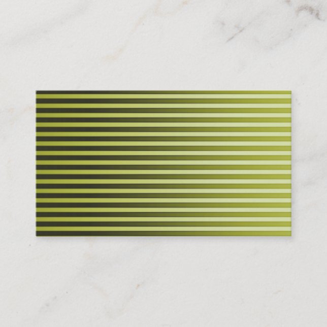 Business Card/Create Your Own Green Stripes Card (Front)