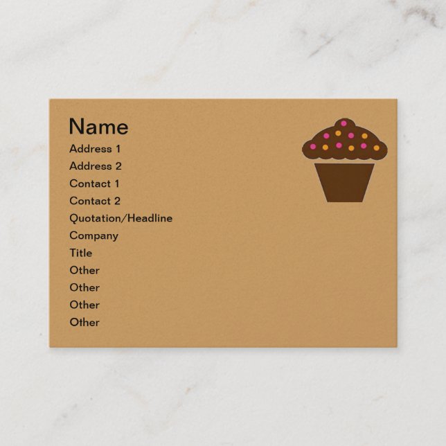BUSINESS CARD CUPCAKE DESIGN (Front)