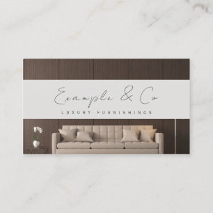 Business Card, customisable photo furnishings Card