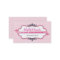 BUSINESS CARD cute stylish pink pastel pale baby