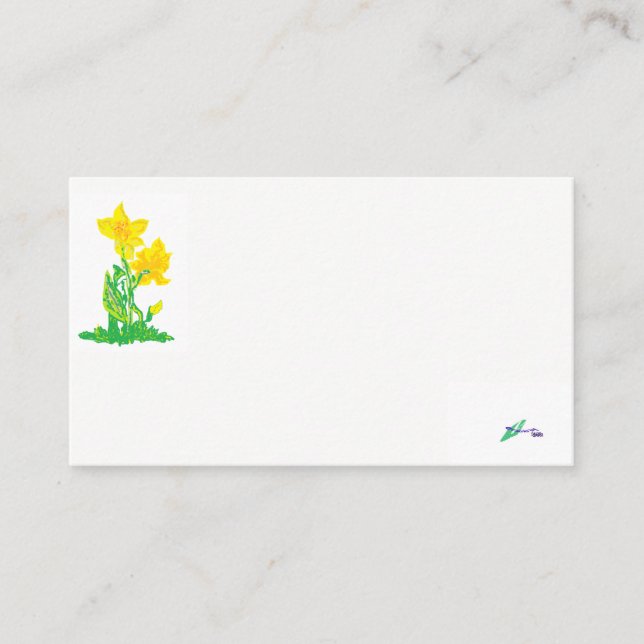 Business Card/ Daffodils Business Card (Front)