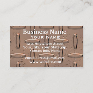 Business Card Diamond Plate Copper