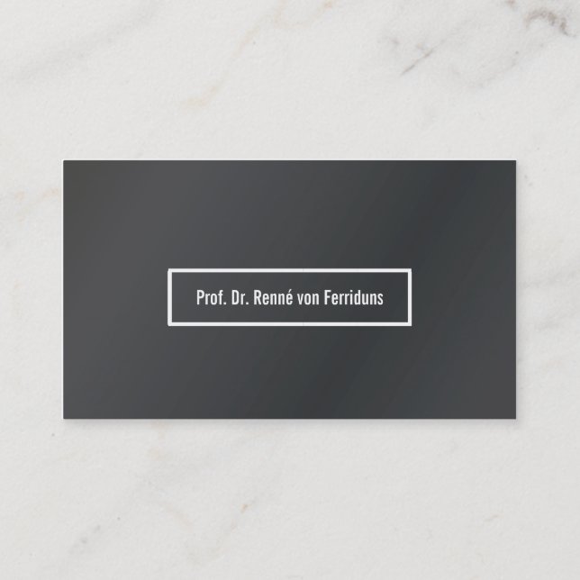 Business card discreet aluminum (Back)