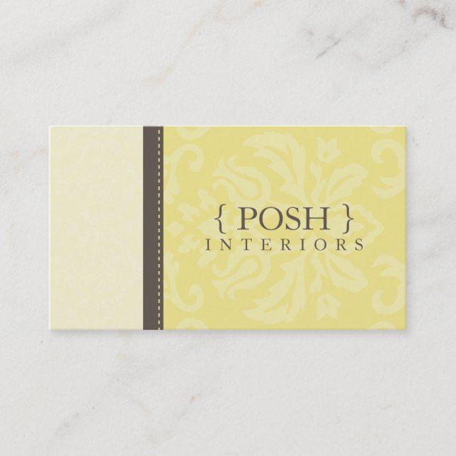 BUSINESS CARD :: divinely damask L 8 (Front)