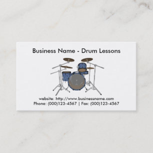 Business Card: Drum Lessons Business Card