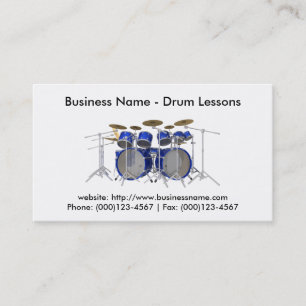 Business Card: Drum Lessons Card