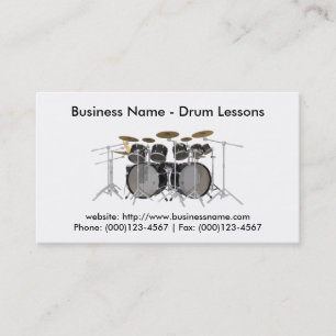 Business Card: Drum Lessons Card