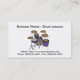 Business Card: Drum Lessons Card
