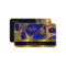 Business Card Elegant Exotic Blue Gold Abstract