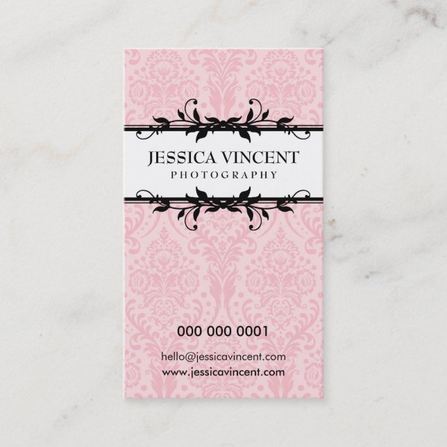BUSINESS CARD elegant lux foliage (Front)