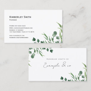Business Card, Eucalytus Botanicals Business Card
