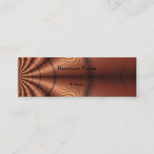 Business Card Faux Fabric Copper
