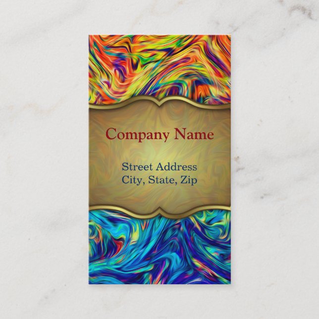 Business Card Fluid Colours (Front)