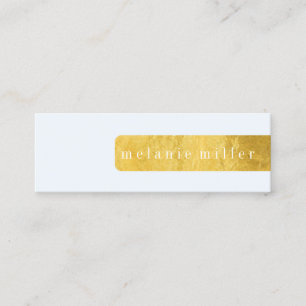 Business Card - Foil Label Blue