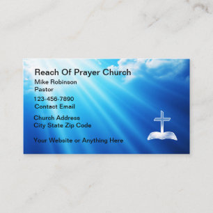Business Card For a Church Pastor Clergy