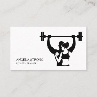 Business card for a fitness trainer or nutritionis