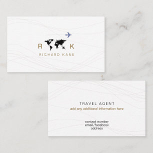 business card for a travel agent