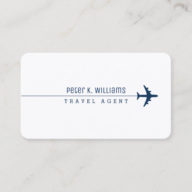 Business Card for a Travel Agent (Front)