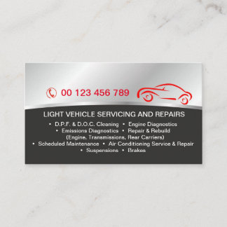 Business card for Auto services