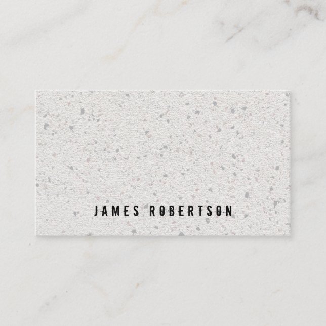 Business card for construction company. (Front)