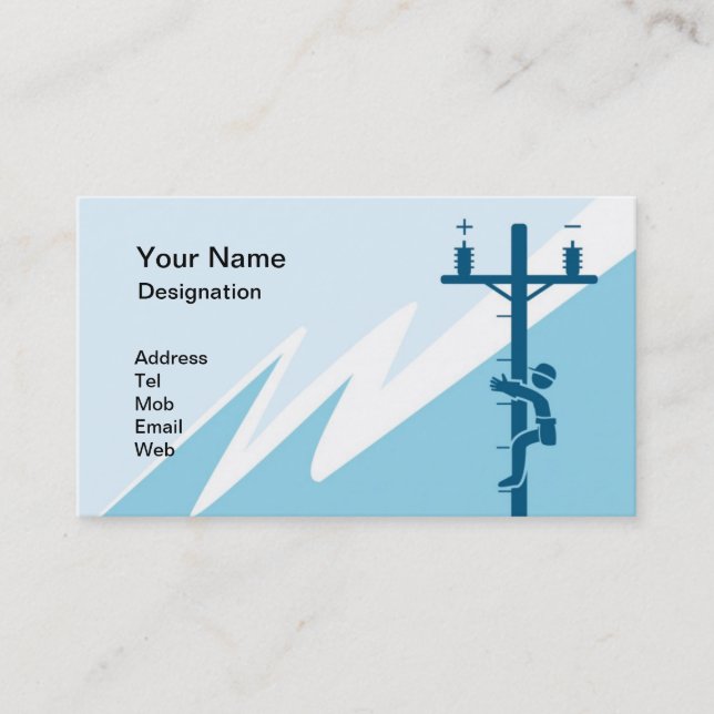 Business Card For Electrical Business (Front)