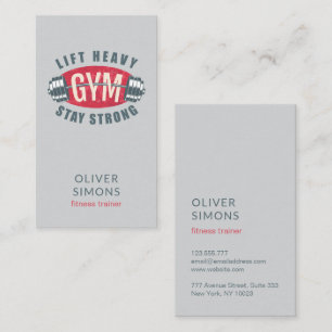 Business Card for Fitness trainer