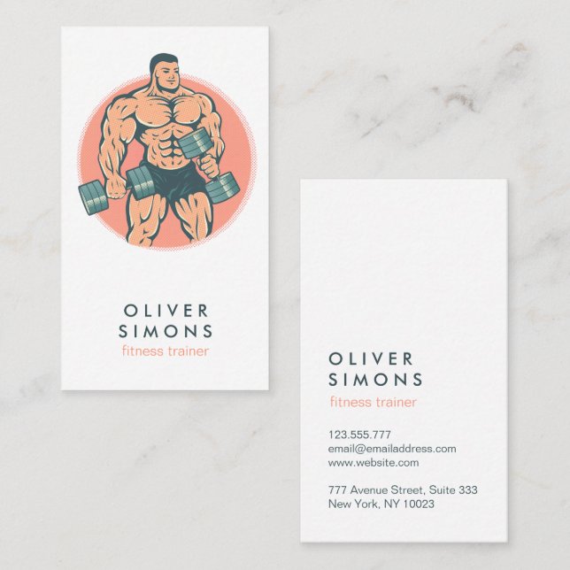 Business Card for Fitness trainer (Front/Back)