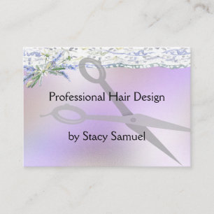 Business Card for Hair Stylist in Mixed Lavender