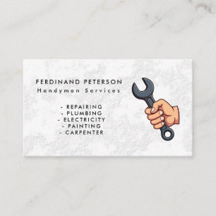 Business card for handyman home services