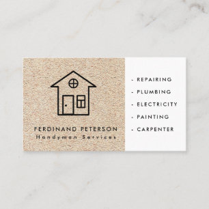Business card for handyman home services