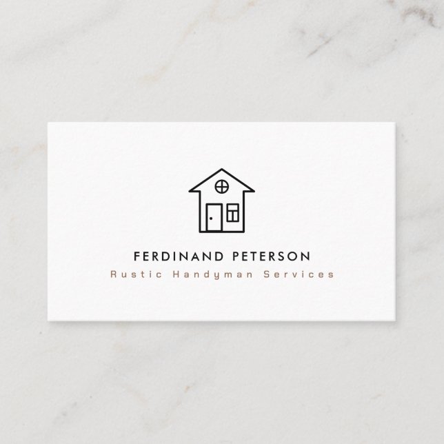 Business card for handyman home services (Front)
