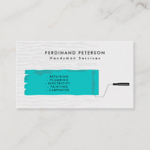 Business card for handyman services with texture