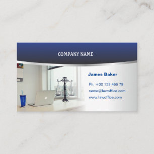 Business card for lawyer, attorney, counsel