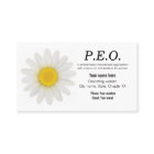 Business card for P.E.O. members