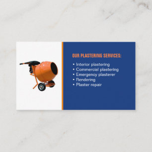 business card for plastering specialist