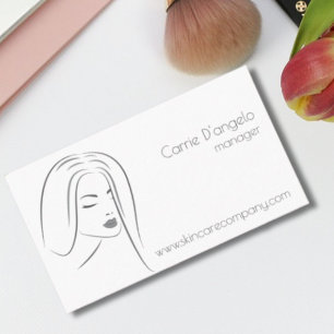 Business card for skin care manager