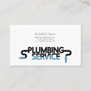 Business card for the plumber