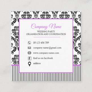 Business card for wedding party organizers