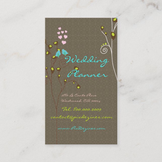 Business Card for Wedding Planners (Front)