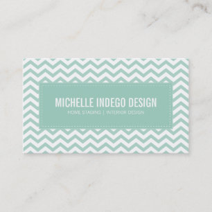 BUSINESS CARD fresh chevron pattern